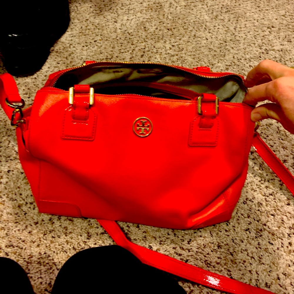 Tory Burch handbag! Beautiful red!